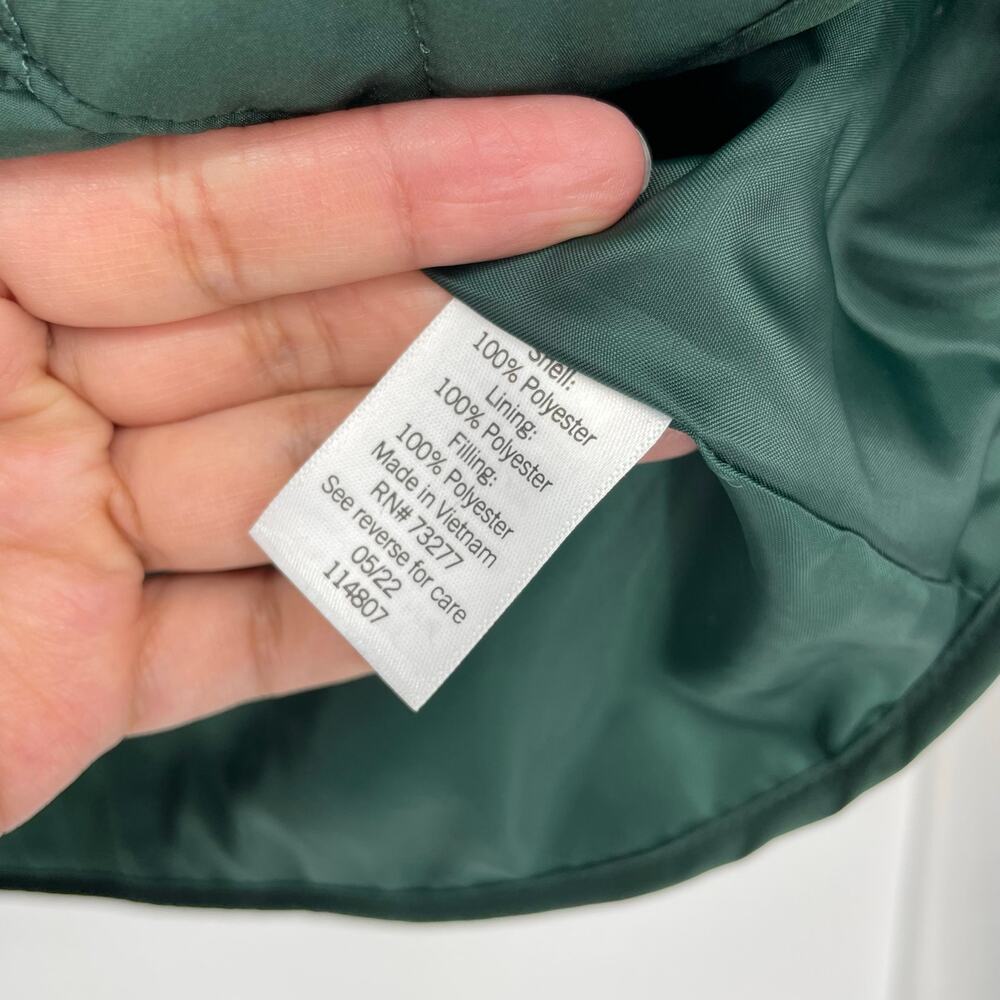 Croft & Barrow Green Quilted Jacket Size 1X - Picture 6 of 7